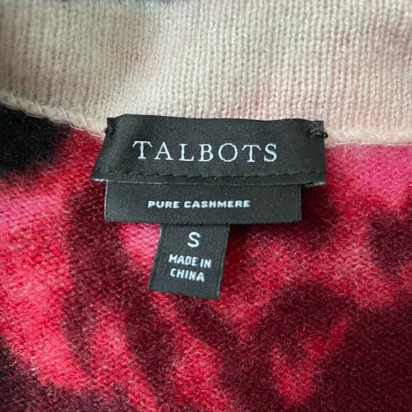 Talbots Cashmere Floral Sweater - Picture 3 of 6